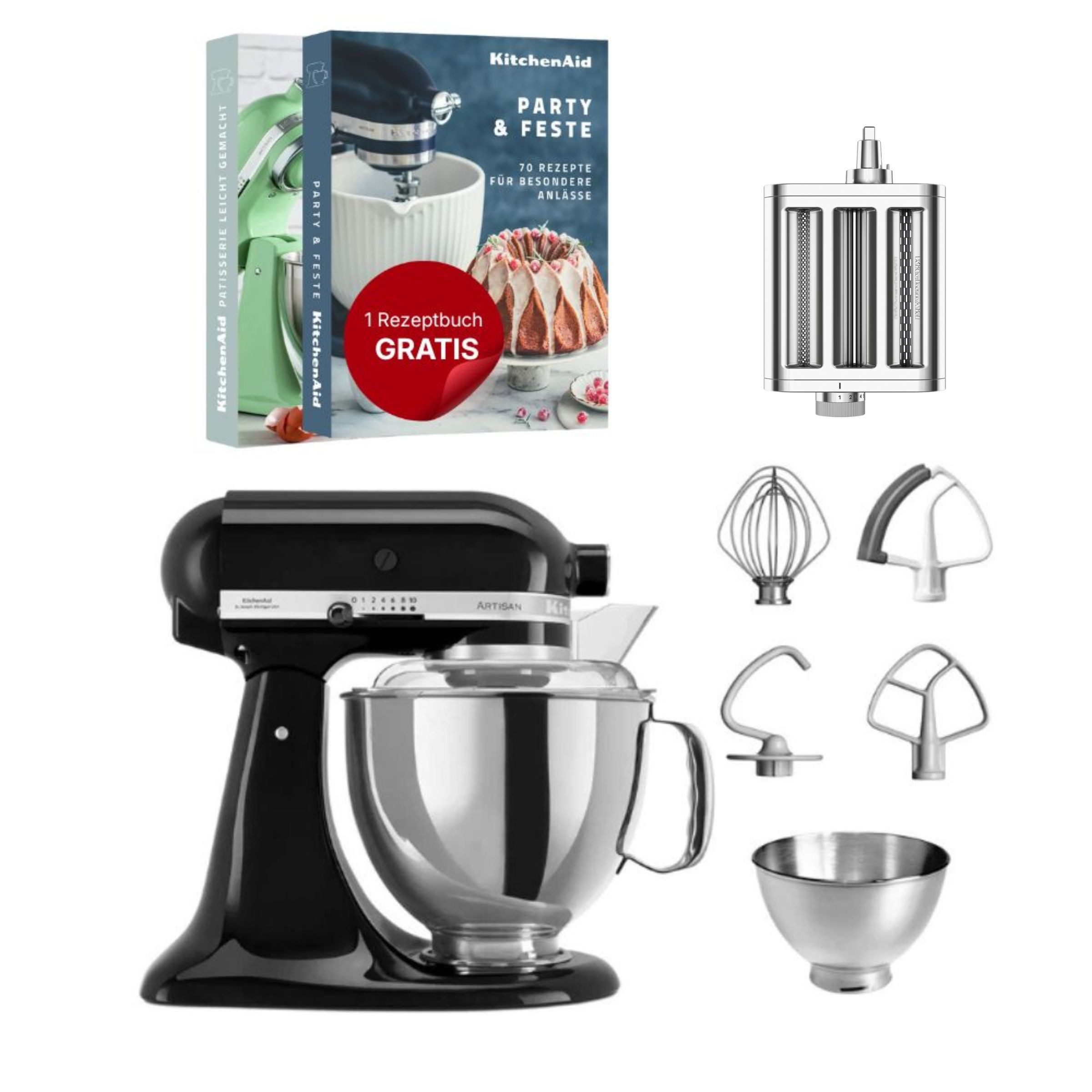KitchenAid Küchenmaschine KitchenAid 4,8 L 5KSM175 Artisan Küchenmaschine Pastalover