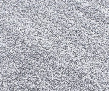 Hochflor-Teppich Shaggy Teppich Hochflor Langflor Teppich Wohnzimmer Teppich Gemustert in Uni Design Grau, Teppich-Traum, rund, Höhe: 30 mm