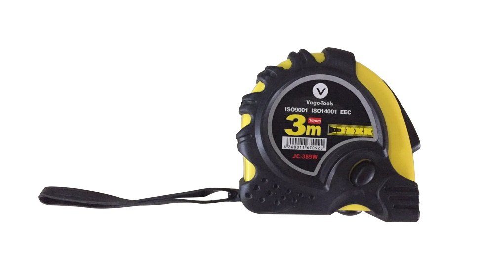 VaGo-Tools Maßband 1x Maßband 3m Rollband m. zwei Stopknöpfe