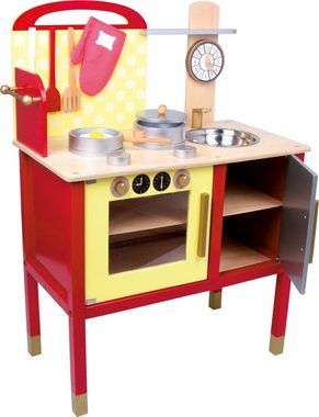 LeNoSa Spielküche Kinderküche aus Holz mit Ofen und Zubehör • Alter 3+ Holz