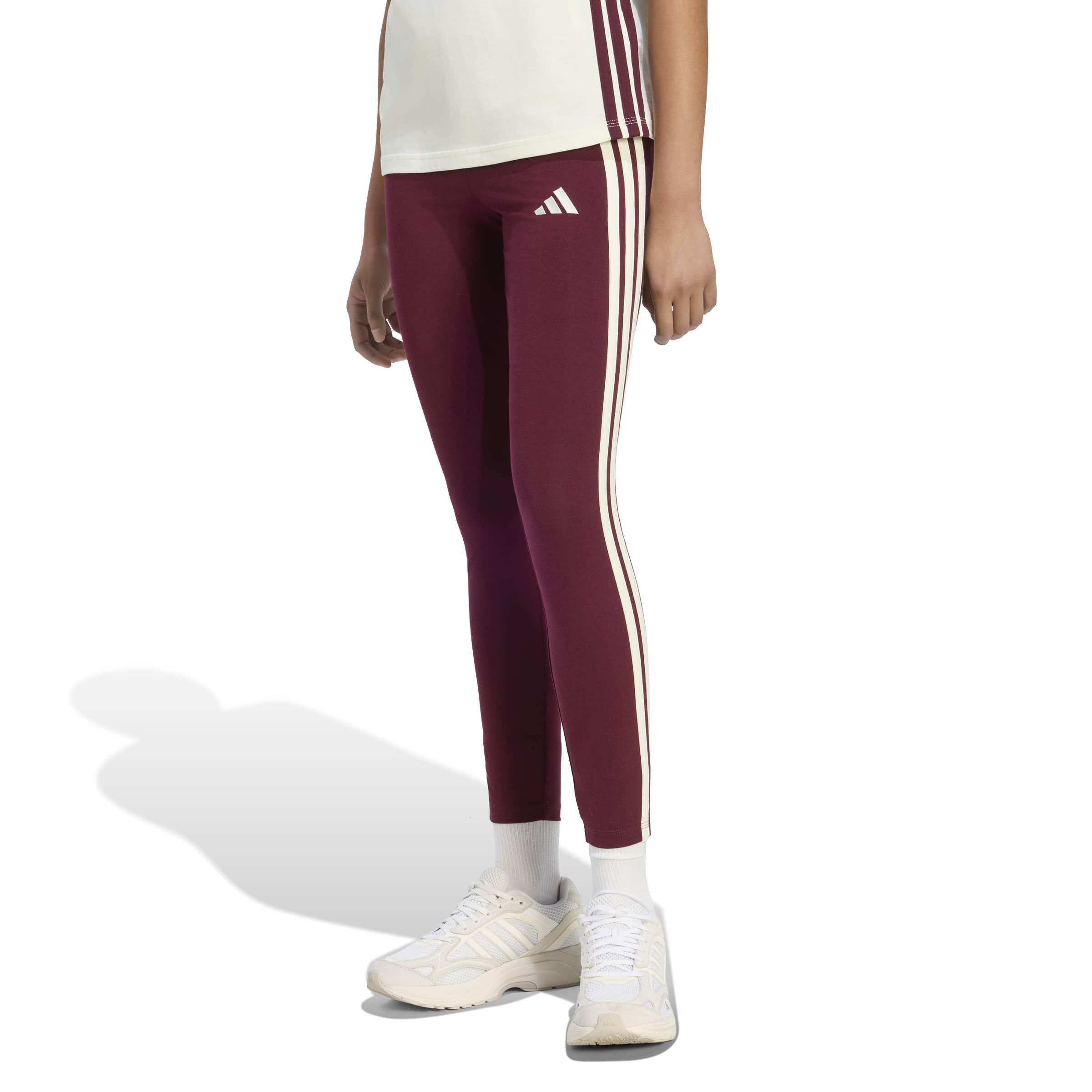 adidas Sportswear Trainingstights ESSENTIALS 3-STREIFEN COTTON LEGGINGS sportlicher Look mit 3-Streifen, aus Baumwolle und Elasthan