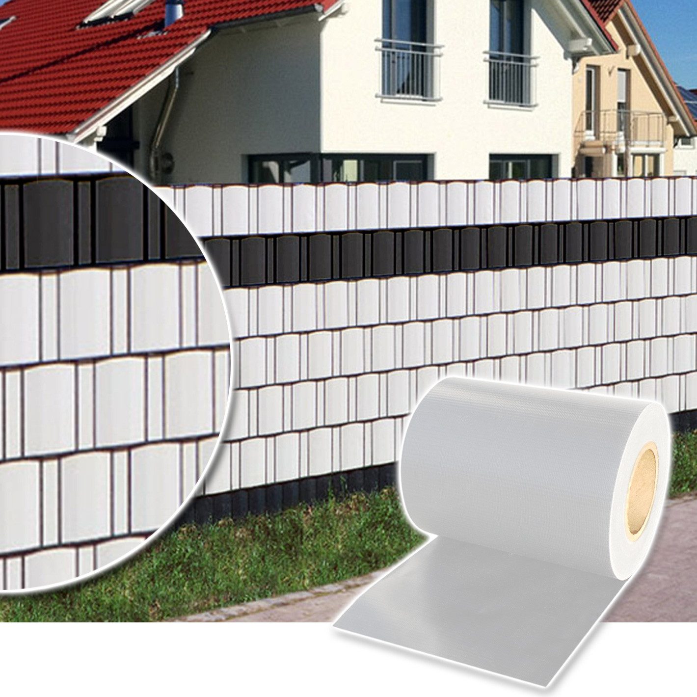 Plantiflex Sichtschutzstreifen Sichtschutz Rolle 35m blickdicht günstig online kaufen
