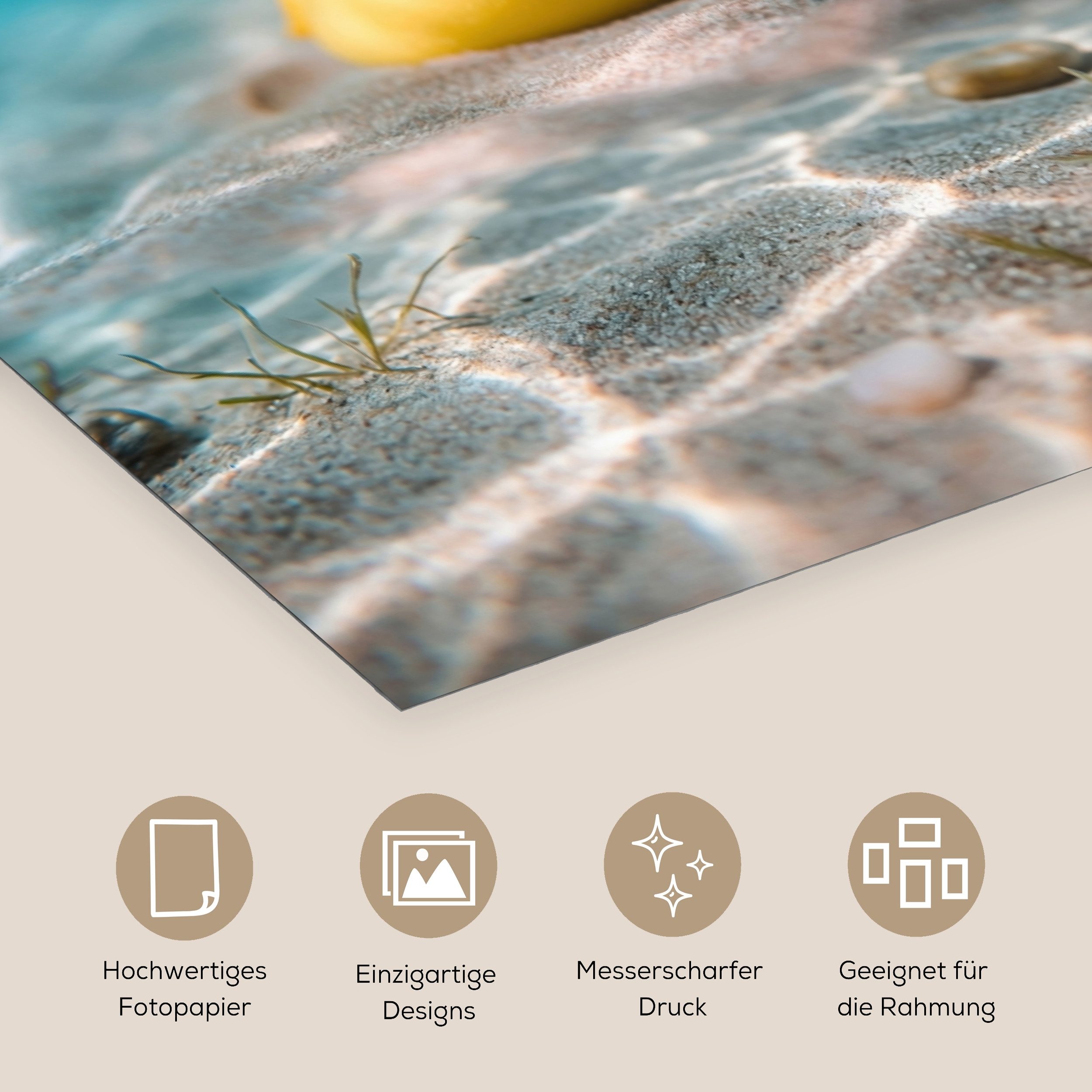 MuchoWow Poster Schwimmbrille - Ente - Wasser, (1 St), Poster ohne Rahmen, Wandbild, Wandposter, 20x30 cm