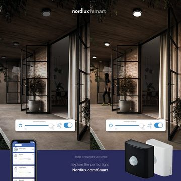 Nordlux Sensor Smartlight, Mobiler Smart Home Sensor, Bewegungs-, Dämmerungsmeldung