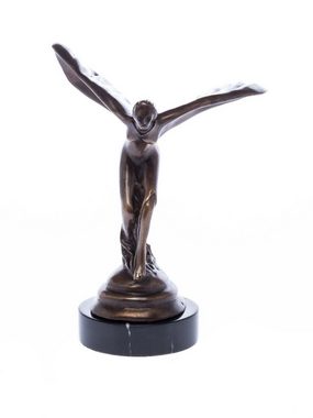 Aubaho Skulptur Bronzeskulptur Emily Nike Venus Göttin Bronze Kühlerfigur Jungfrau Sku