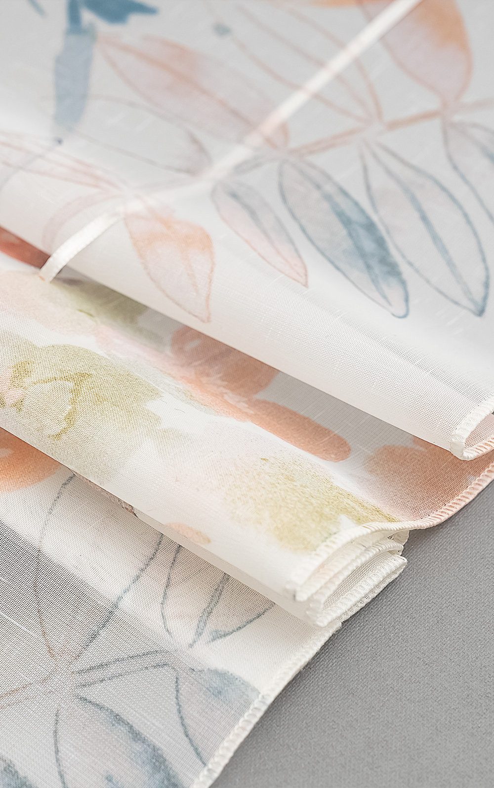 LYSEL® Raffrollo Aquarellblumen, HxB 135x60cm