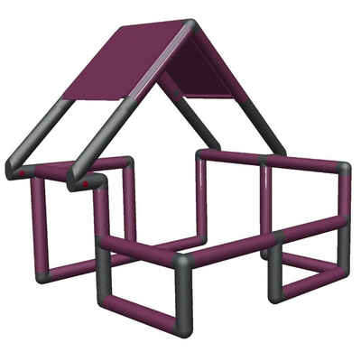 move and stic Spielhaus BASIC Grundbaukasten, erstes Klettergerüst, erweiterbar, aus recyclebarem Kunststoff, Made in Germany