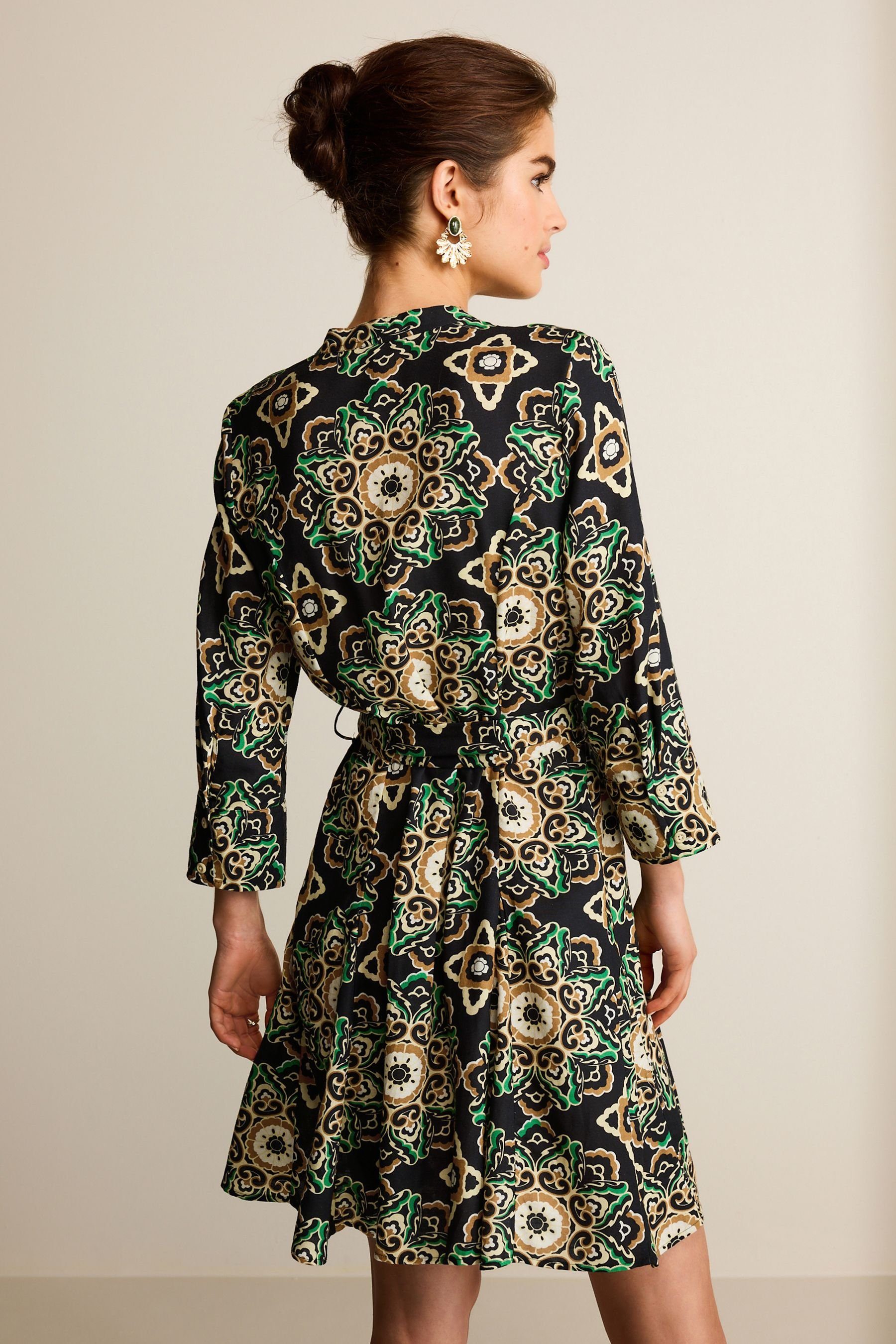 Next Minikleid Mini-Hemdkleid mit Bindegürtel - günstig online kaufen