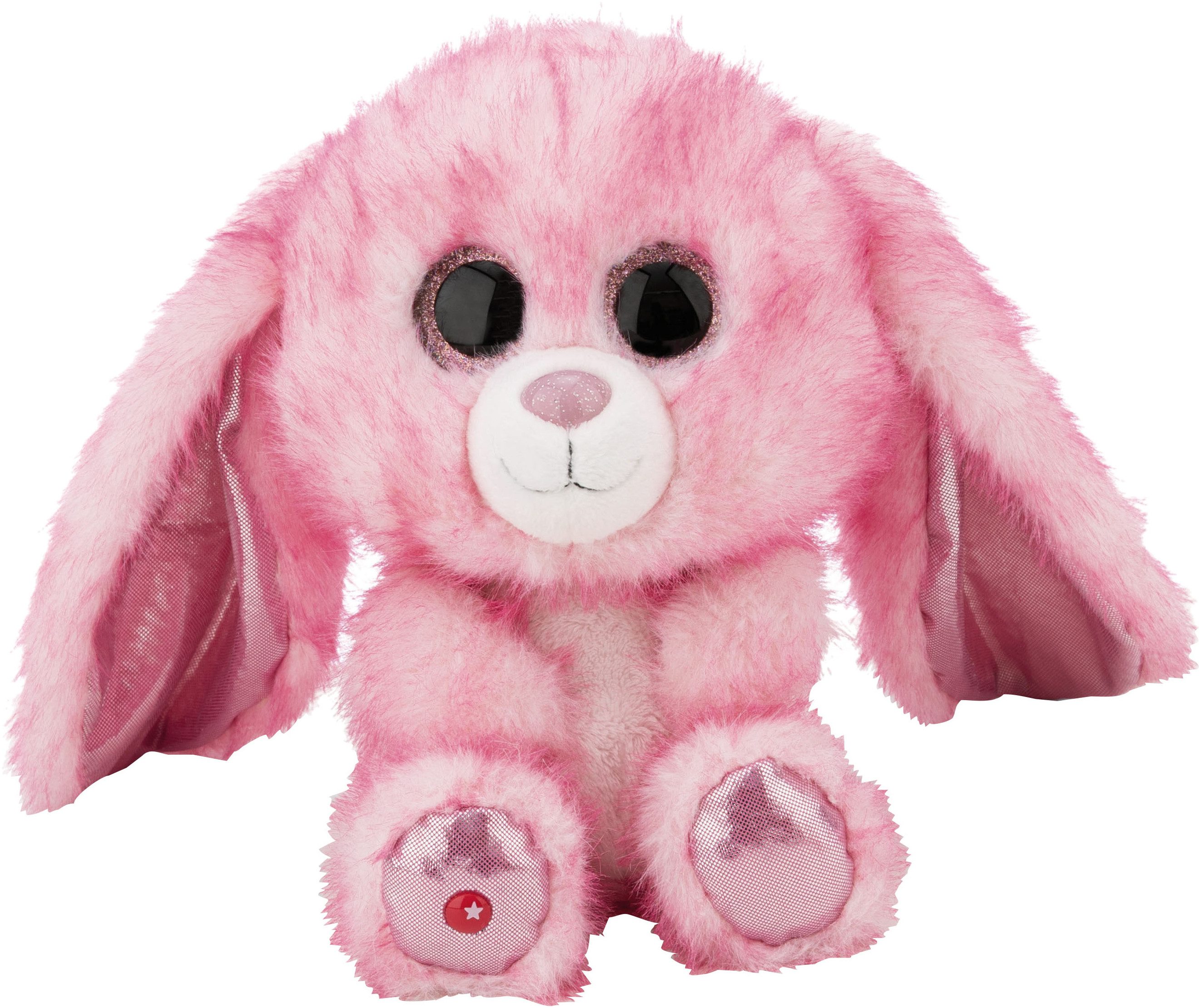 Nici Kuscheltier Glubschis, Hase pink Flommi-Fun, 25cm schlenkernd