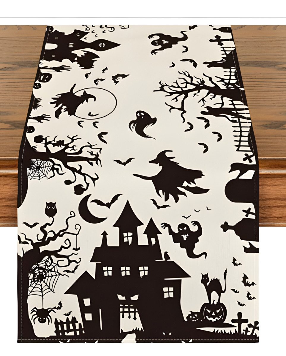Horror-Shop Dekofigur Whispers of Salem Tischläufer als Halloween & Goth
