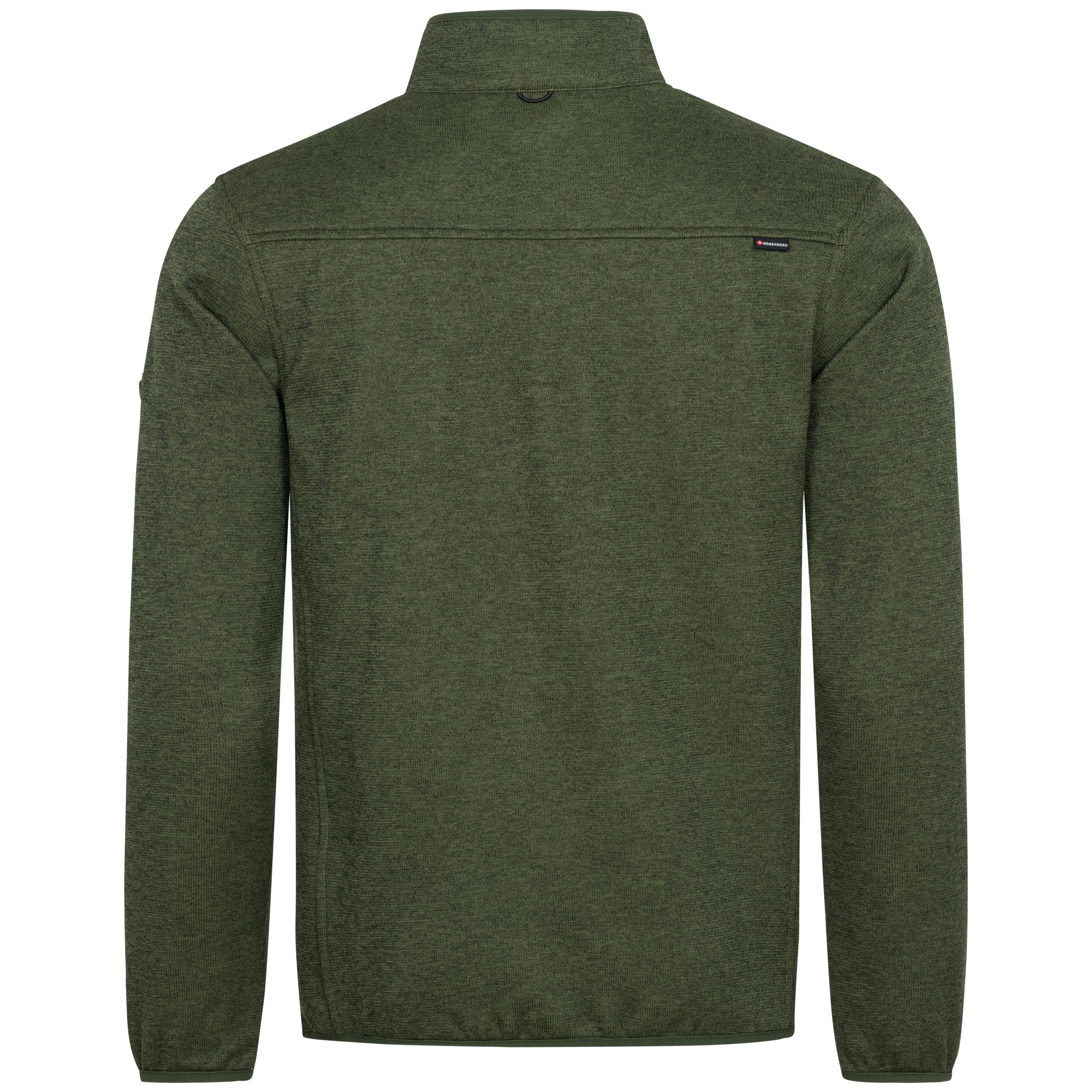 Höhenhorn Fleecepullover Swissfels Herren Strickfleece Pullover Sweatshirt 1/4 Zip für Männer Microfleece-Innenseite, Atmungsaktiv