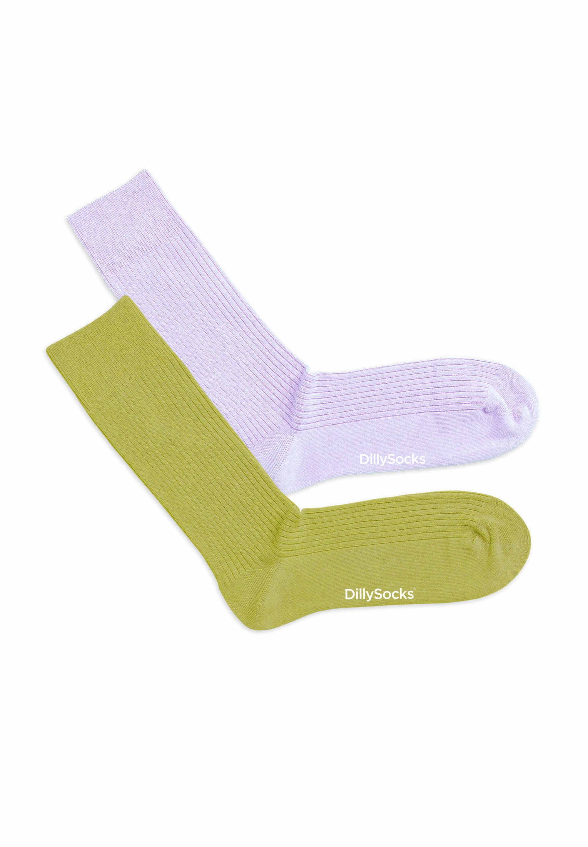 DillySocks Basicsocken Premium Ribbed Collection aus nachhaltiger Baumwolle, recyceltes Polyamid