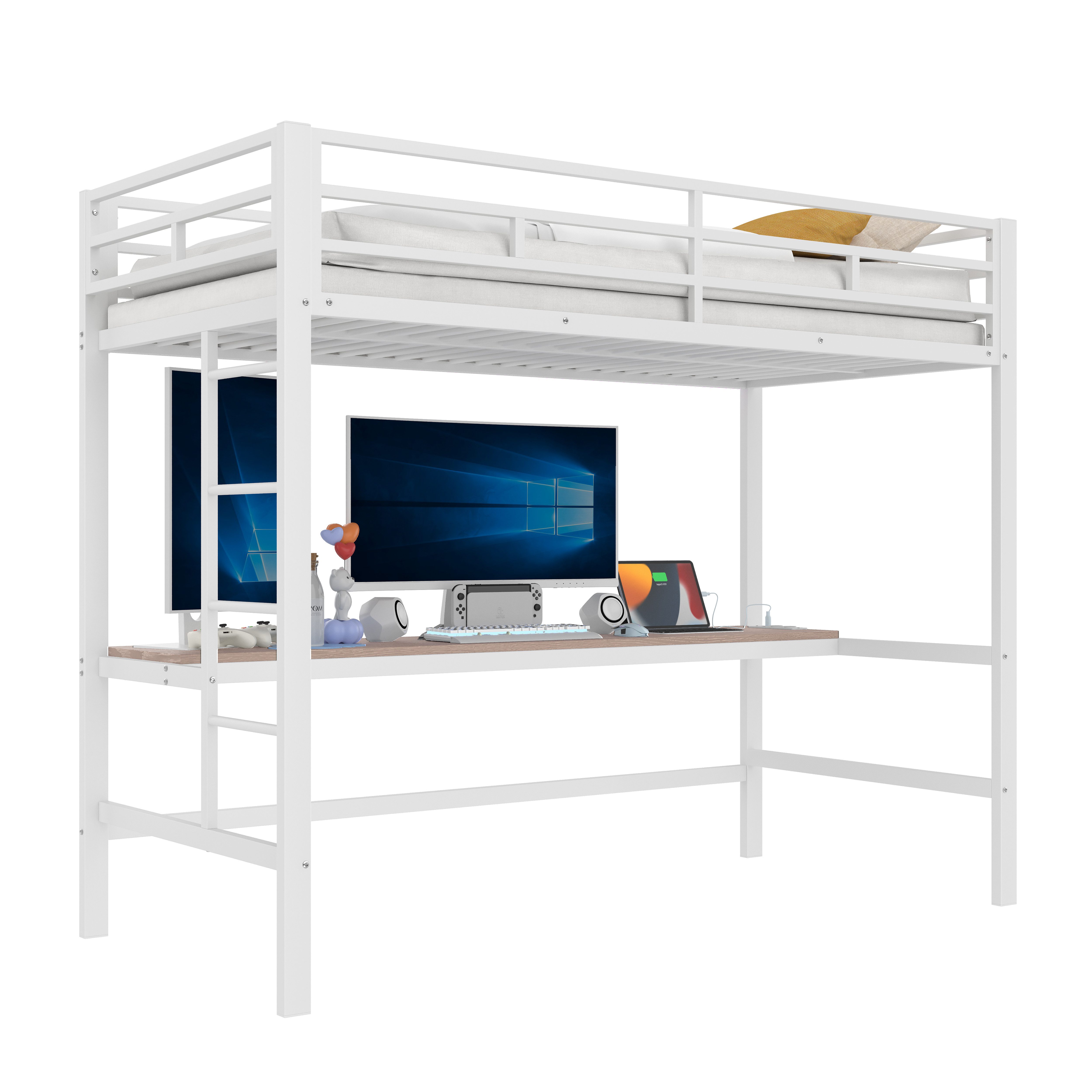 OKWISH Kinderbett Eisenbett Metallbett Funktionsbett Hochbett günstig online kaufen