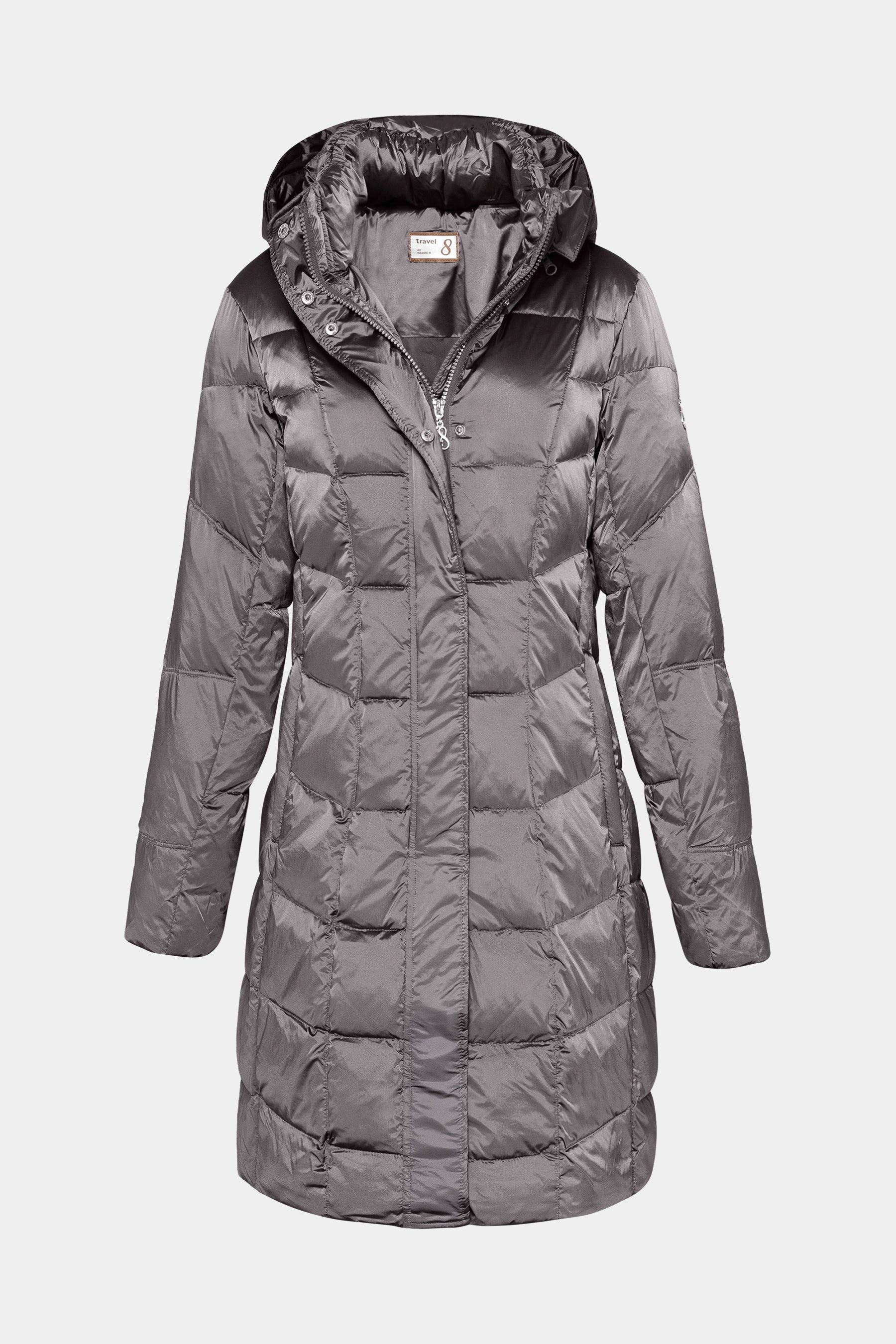 Travel 8 Daunenmantel Taillierter Damen Daunenmantel mit Kachelsteppung, modern elegant