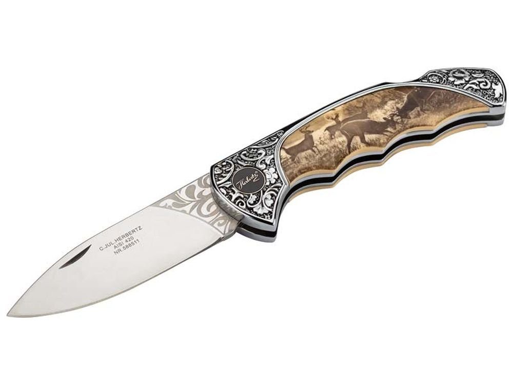 Herbertz Taschenmesser Taschenmesser Hirschmotiv