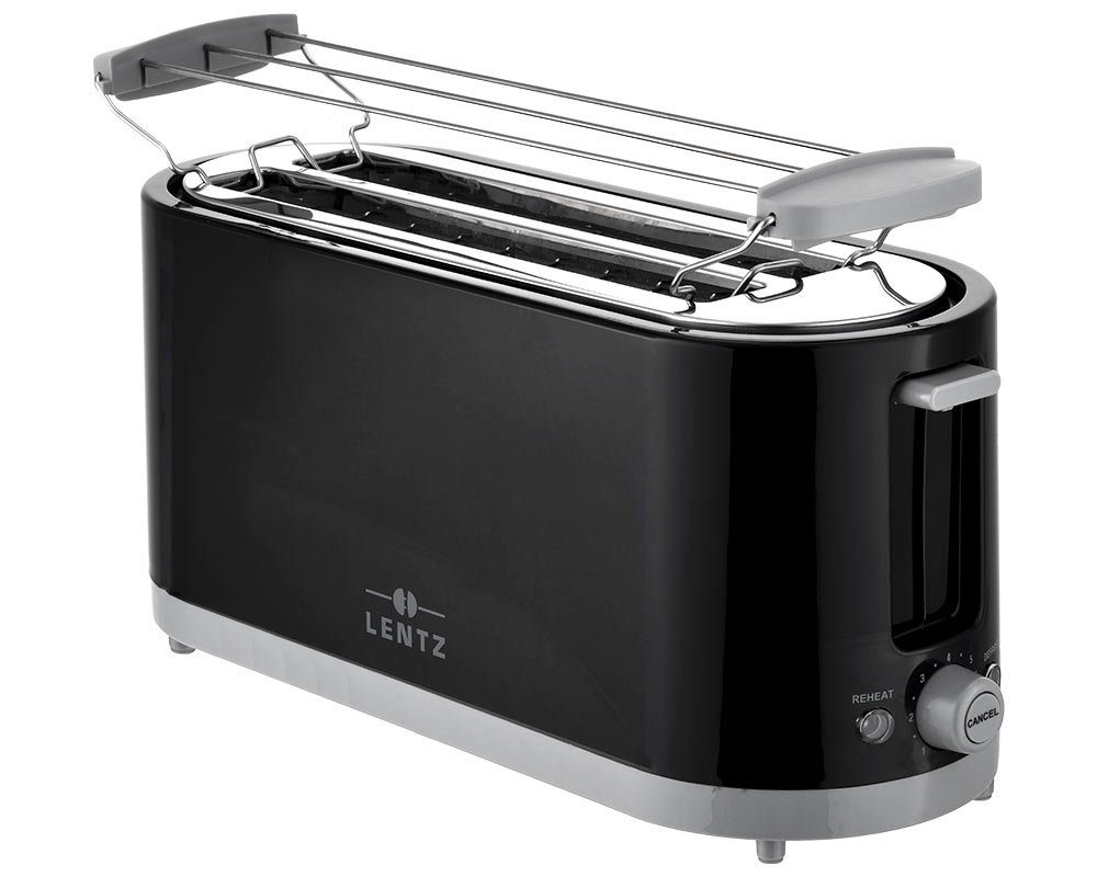 Lentz Toaster 4-Scheiben 1200-1400 Watt Langschlitztoaster Toaster