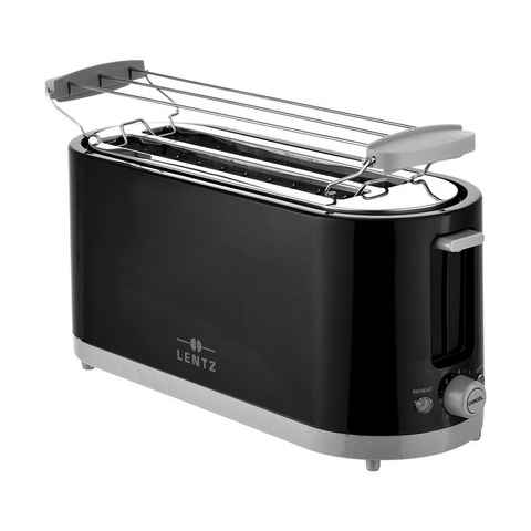 Lentz Toaster 4-Scheiben 1200-1400 Watt Toaster Langschlitztoaster
