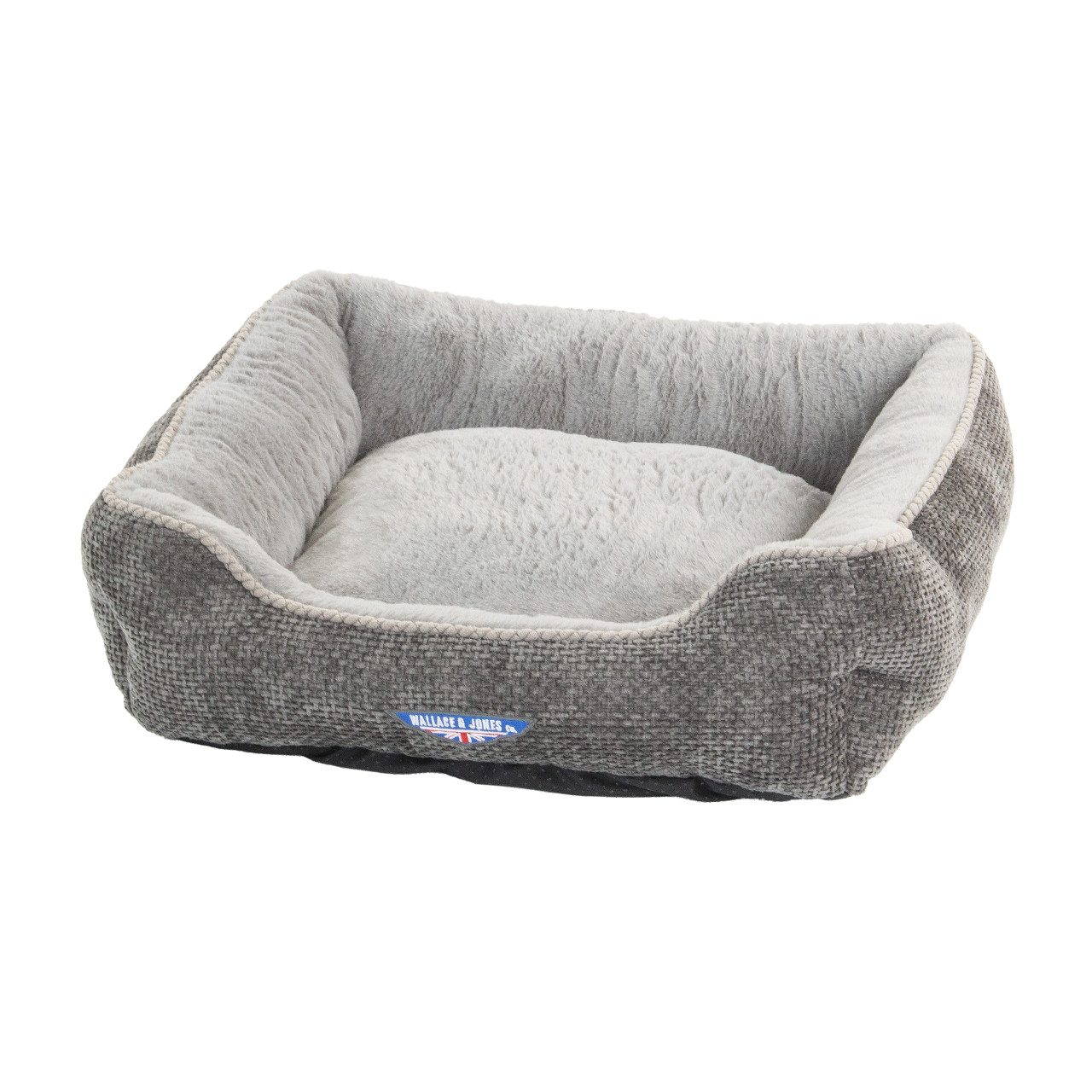 Wallace & Jones Tierbett Premium Hundebett Dunrobin Hundesofa, Hundekissen, flauschig, Plüsch, verschiedene Größen, Anti Rutschboden