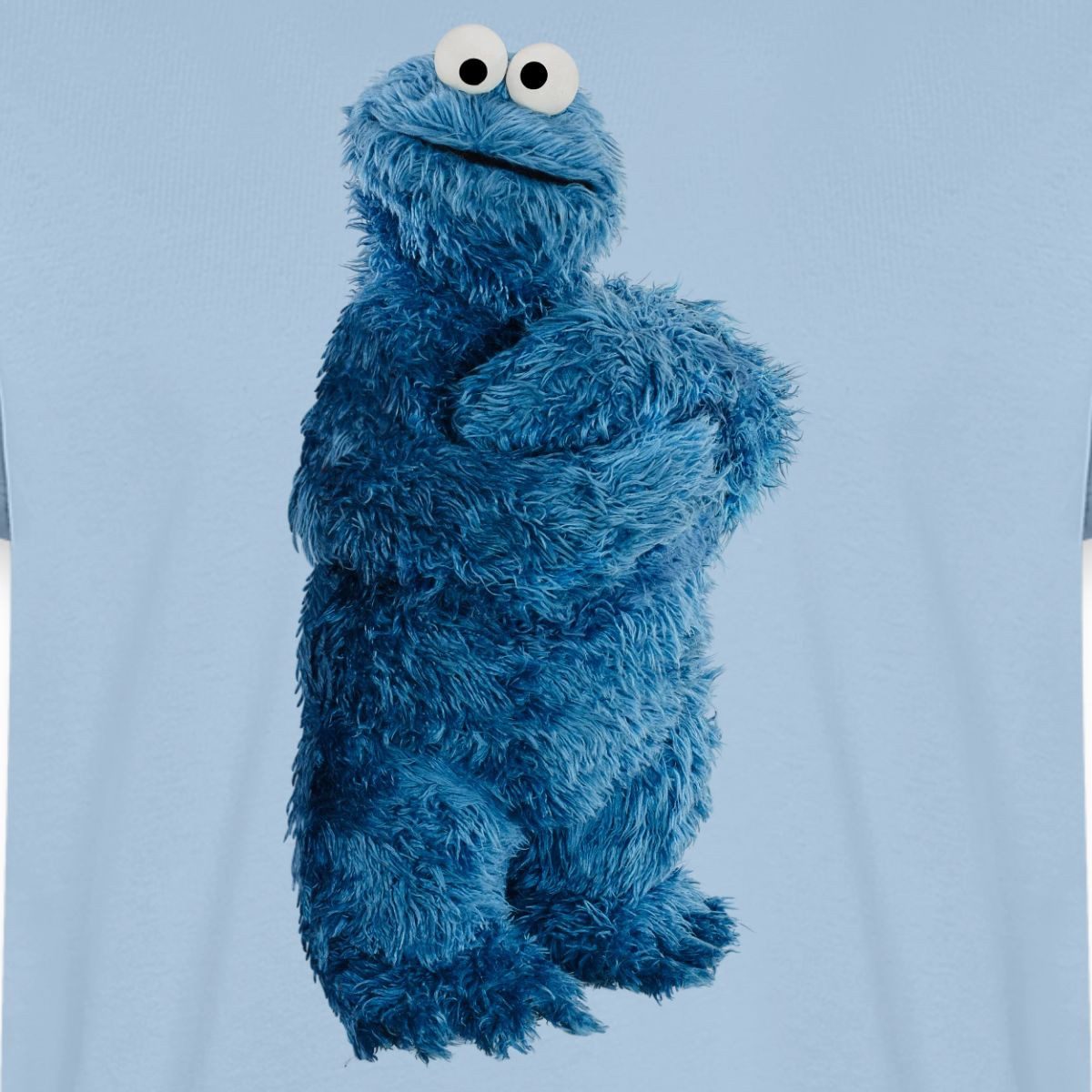 Spreadshirt T-Shirt Sesamstraße Krümelmonster Pose Männer Premium T-Shirt (1-tlg)