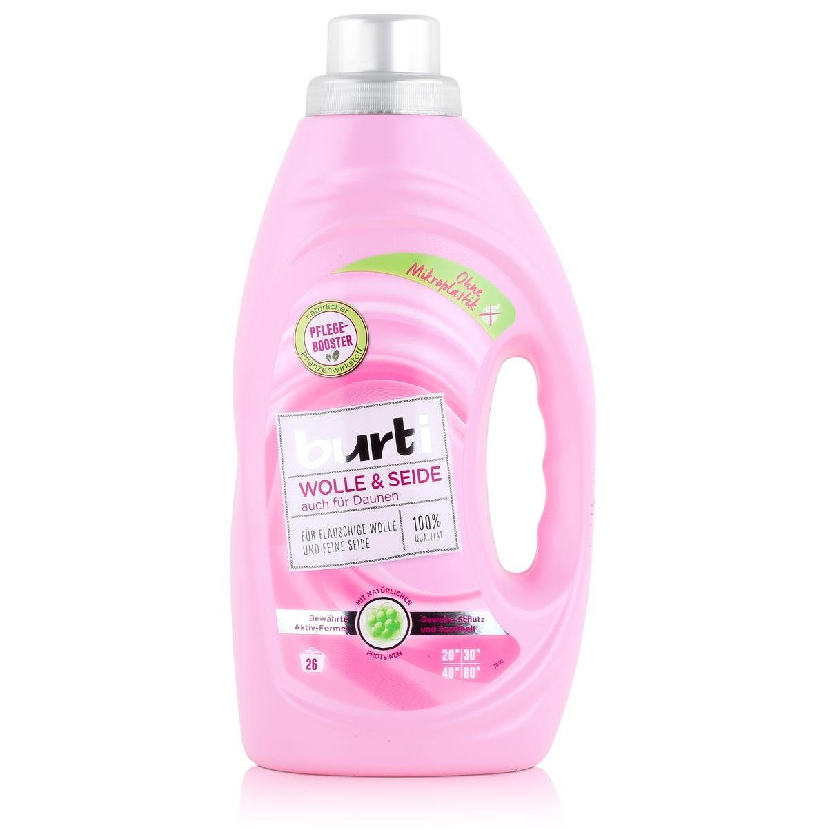 burti burti Wolle & Seide Feinwaschmittel 1,45L - Für flauschige Wolle (1er Colorwaschmittel