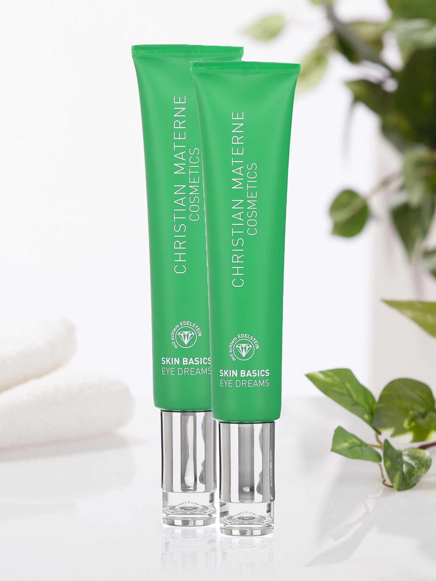 Christian Materne Augenserum Skin Basics Eye Dreams Doppelpack, 2 x 50 ml, zur Straffung der Haut rund um die Augenpartie