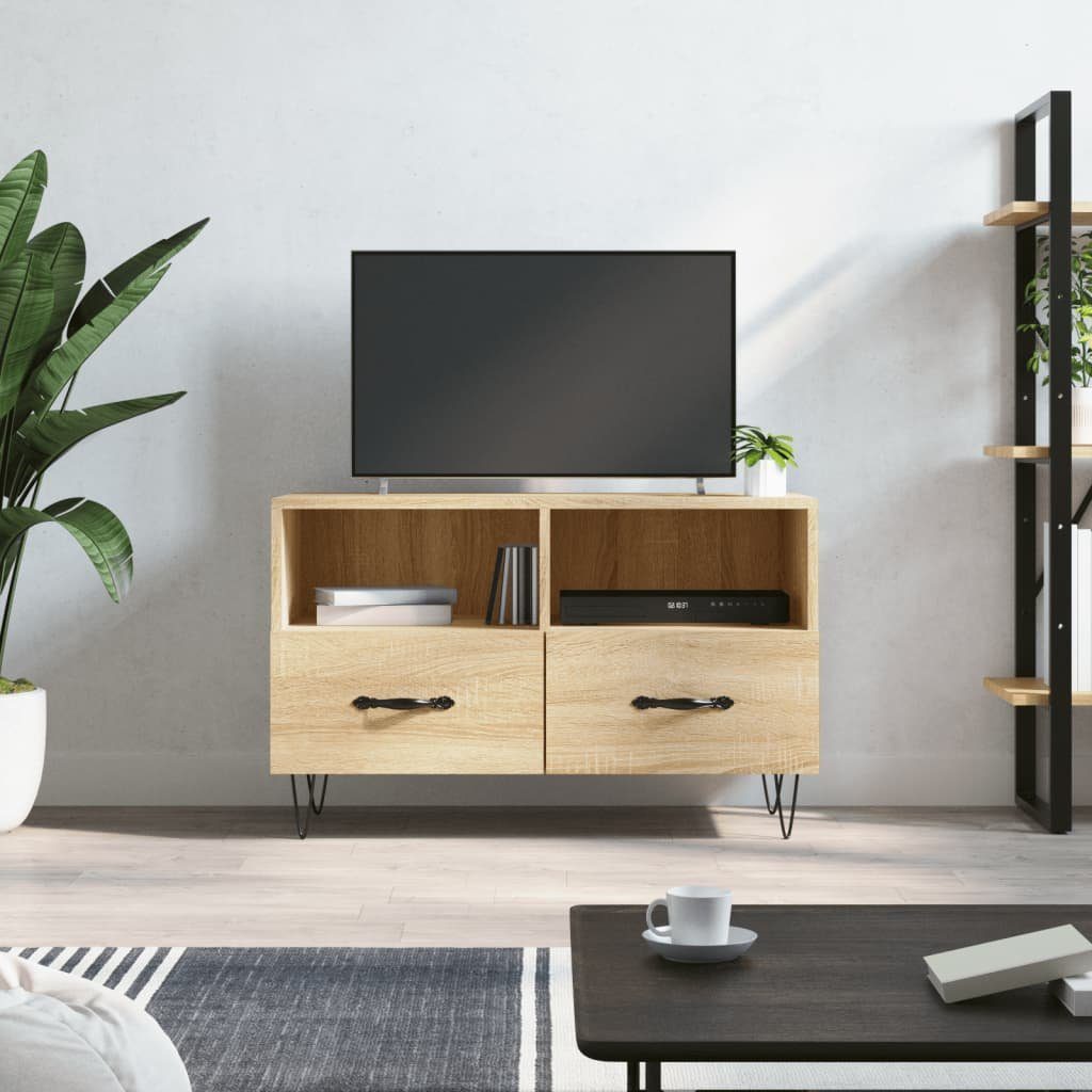 furnicato TV-Schrank Sonoma-Eiche 80x36x50 cm Holzwerkstoff | TV-Schränke
