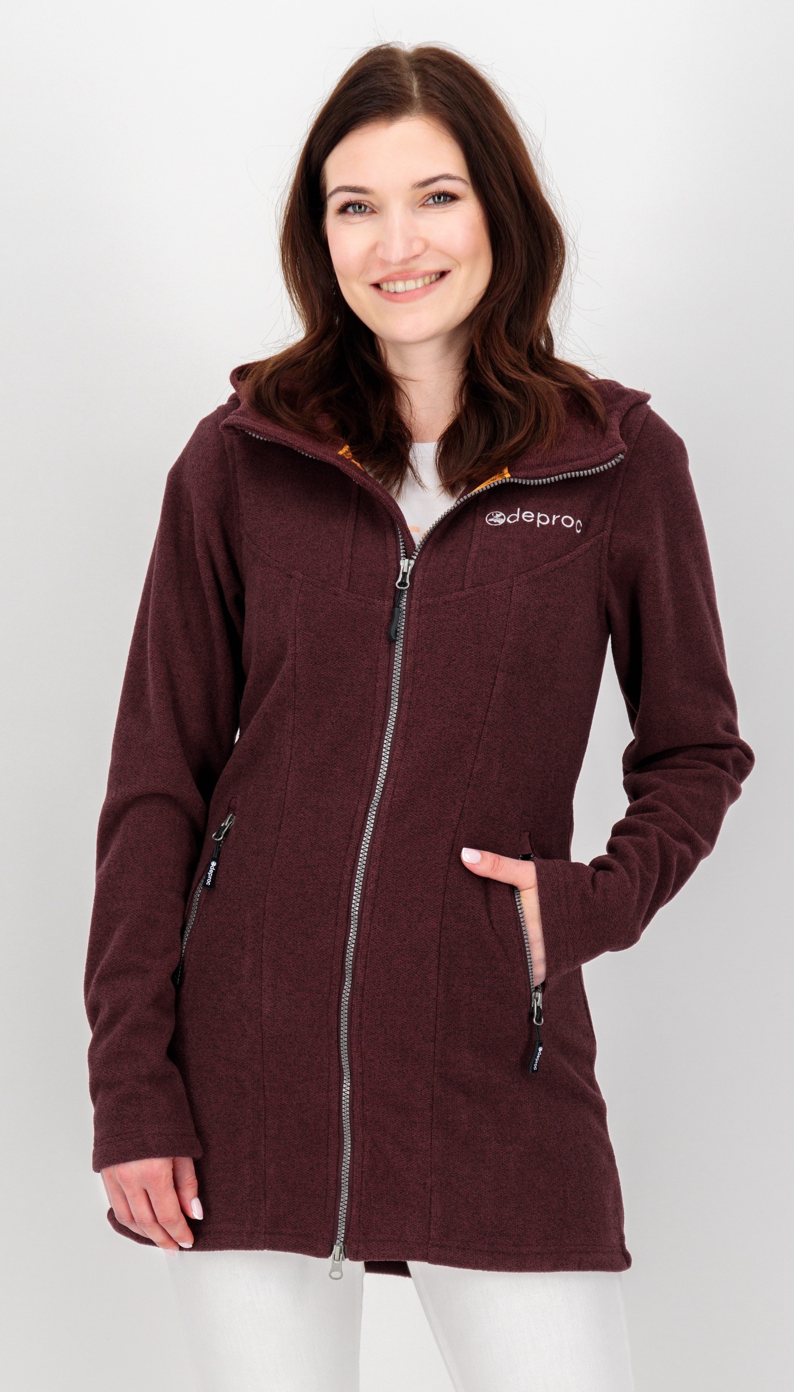 DEPROC Active Fleecejacke GLORY APRIL CS Strickfleecemantel, Fleecemantel a günstig online kaufen