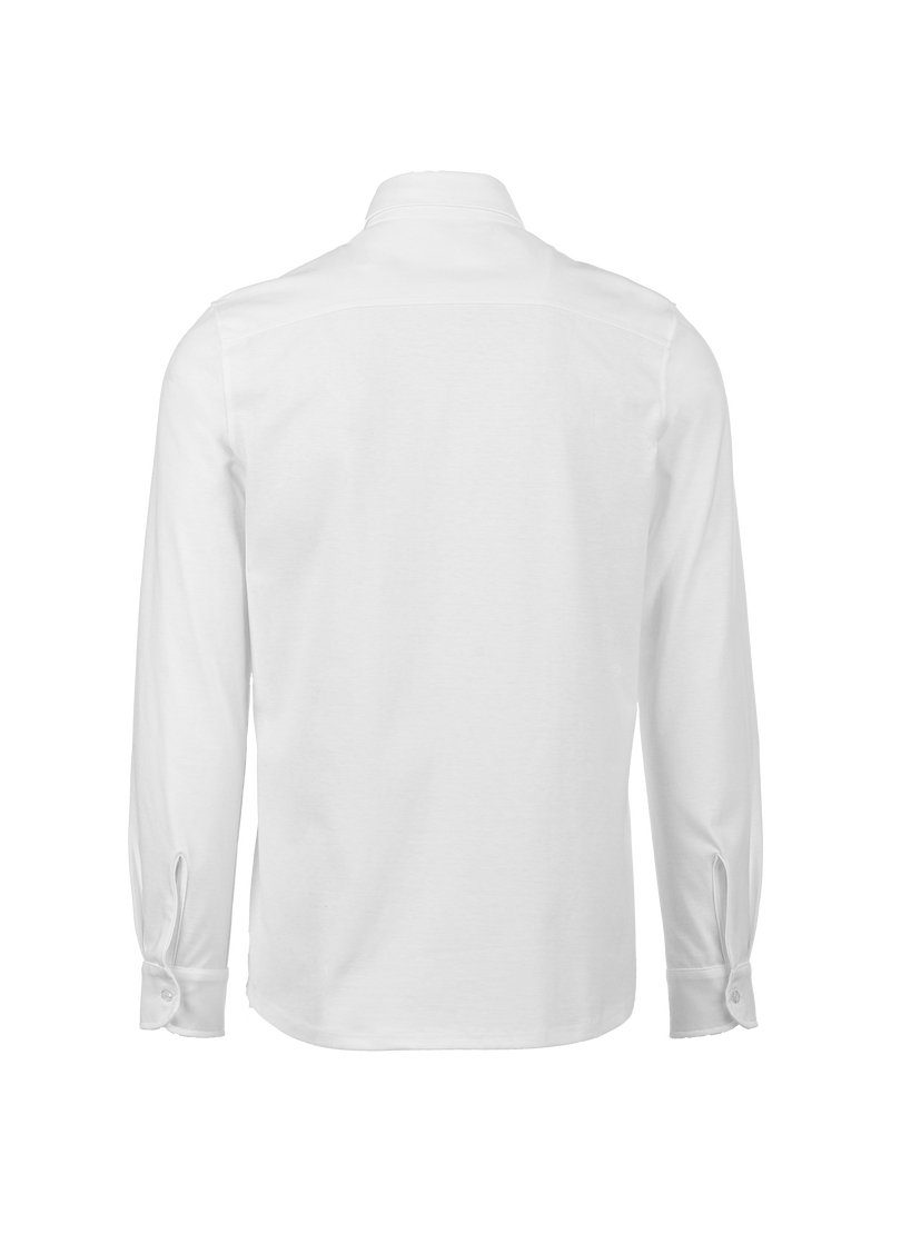 Trigema Poloshirt TRIGEMA Business-Hemd aus weiss DELUXE-Single-Jersey