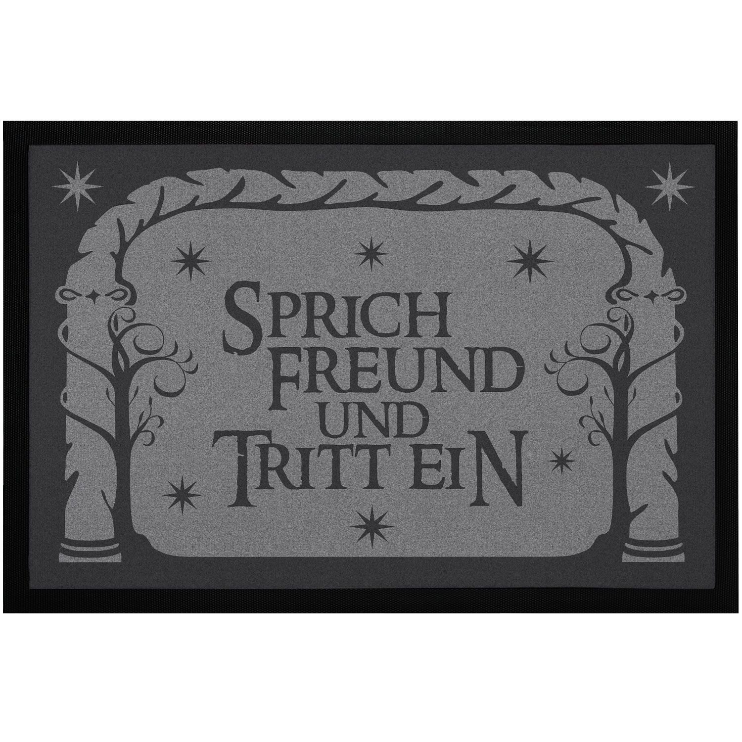 MoonWorks Fußmatte Fußmatte mit Spruch Sprich Freund und tritt ein Losungsw günstig online kaufen