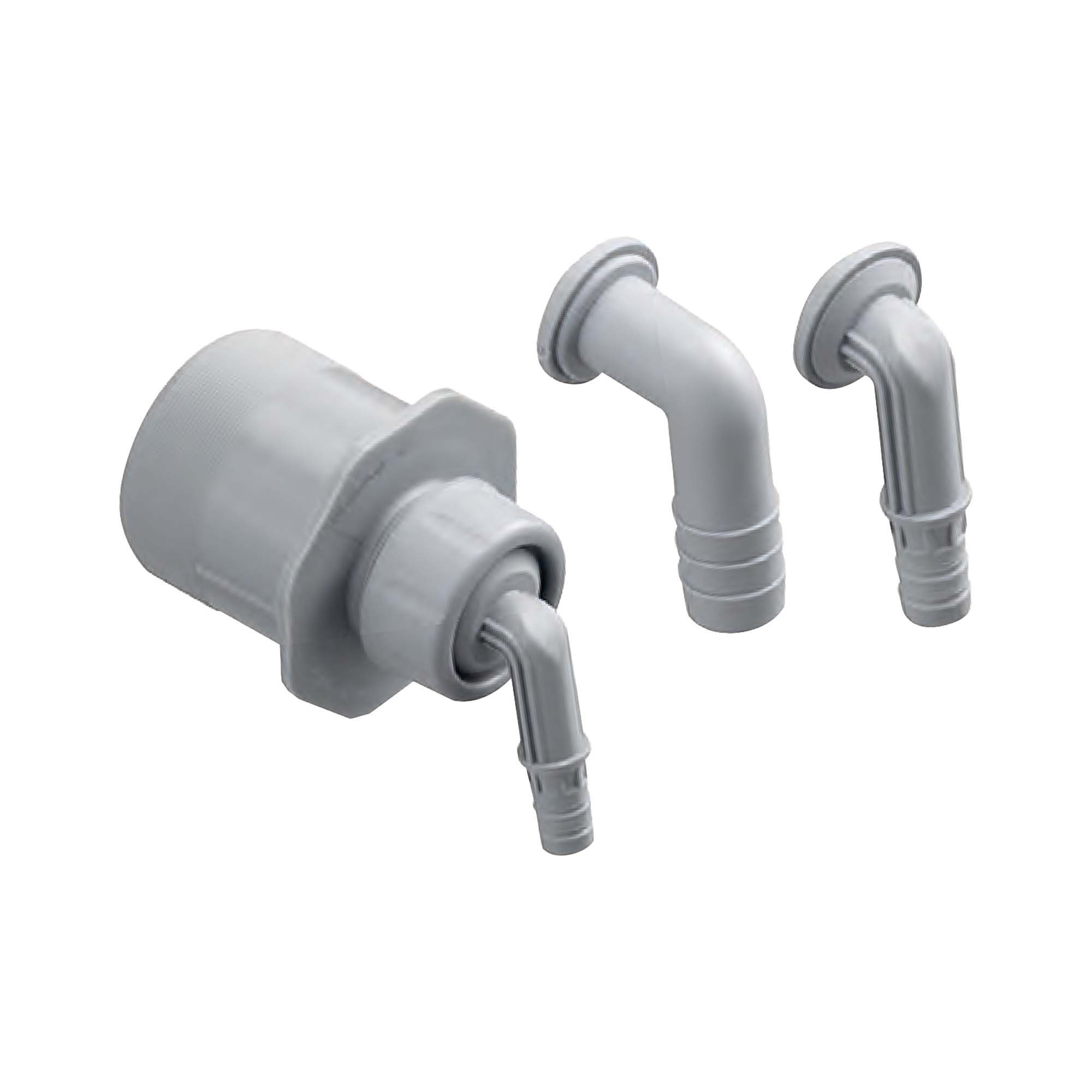 HAAS Ablaufrohr Schlauchnippel DN 50,3 x Tülle Geruchsverschluss und Rückstausicherung