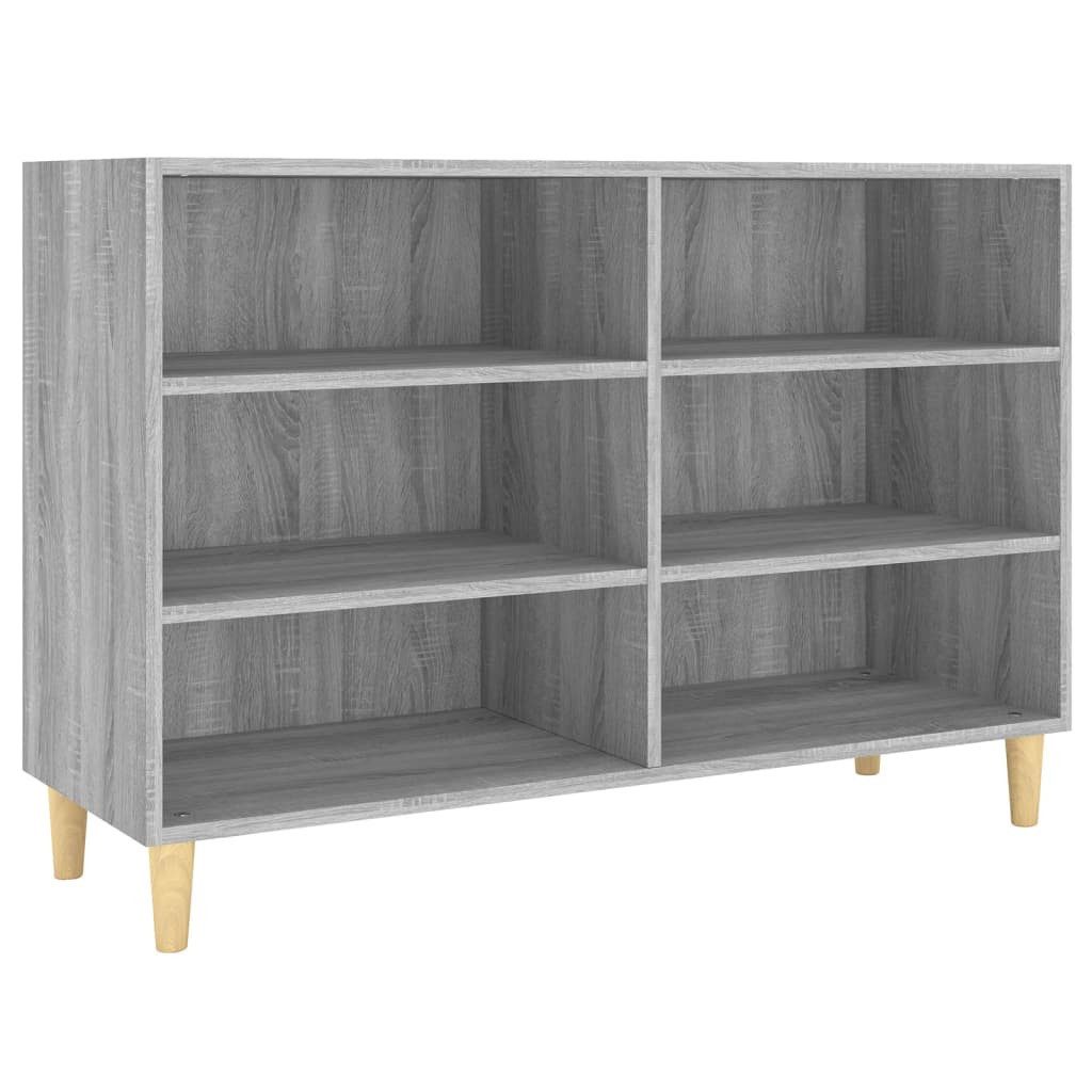 vidaXL Fächerschrank Sideboard Grau Sonoma 103,5x35x70 günstig online kaufen