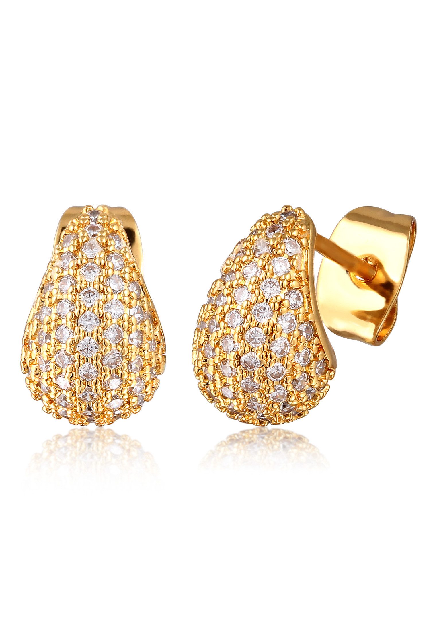 Elli Paar Ohrstecker Ohrstecker Tropfen Zirkonia günstig online kaufen