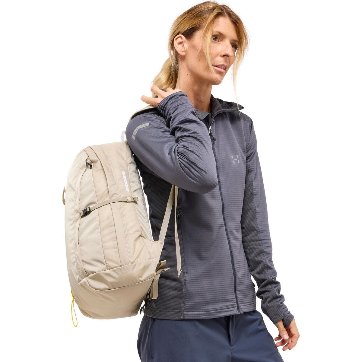 Haglöfs Fleecejacke L.I.M Mid Multi II Hood Women Leichter, atmungsaktiver Midlayer mit Kapuze und