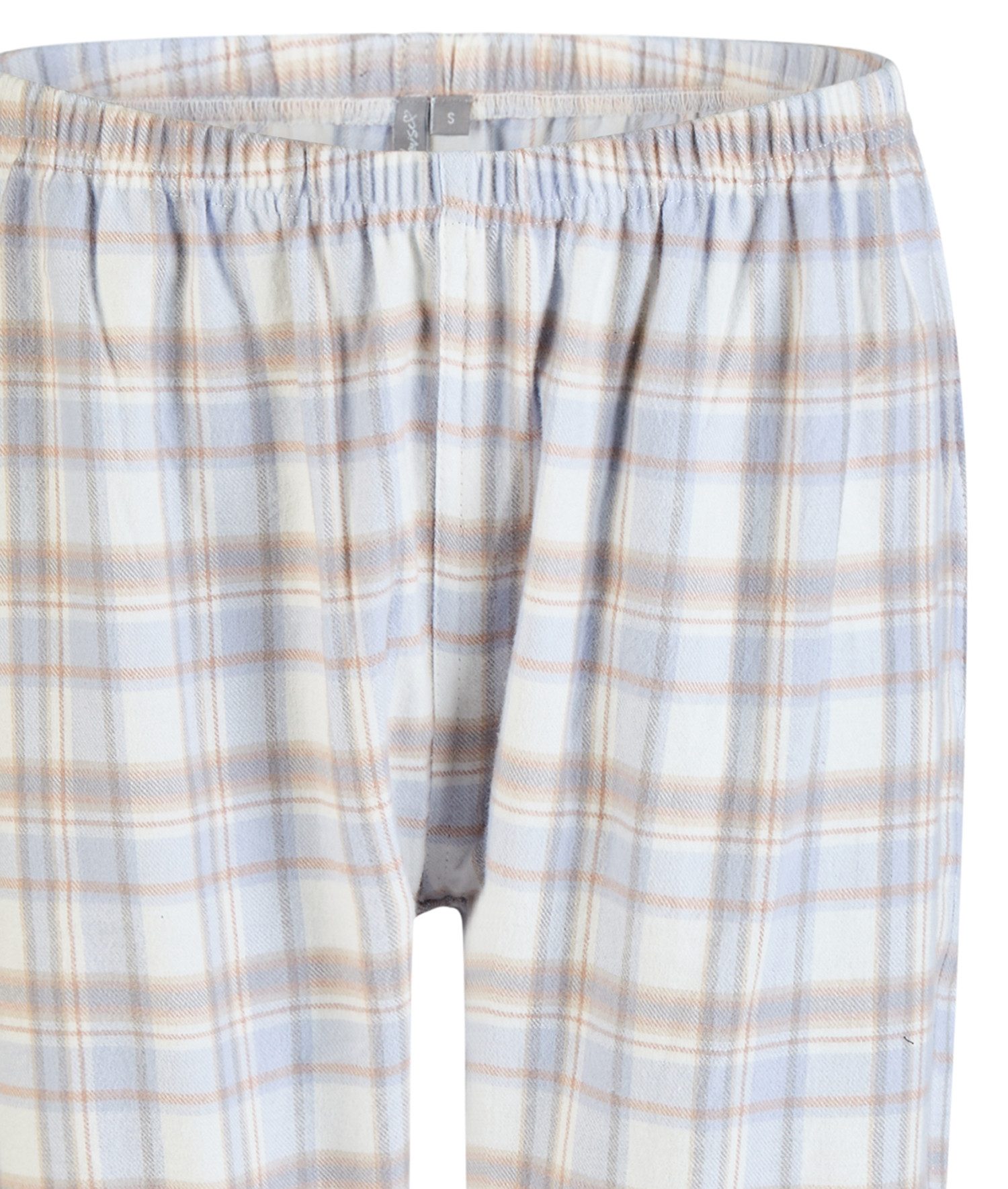 By Louise Schlafanzug Icy Embrace (Set, 2 tlg., 2-teilig) Damen Pyjama lang Langarm Flanell geknöpft Baumwolle