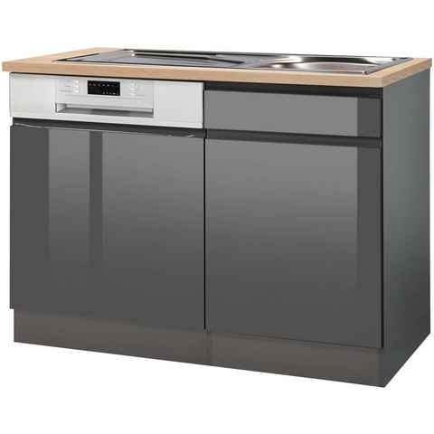 Kochstation Spülenschrank KS-Virginia 110 cm breit, inklusive Einbauspüle