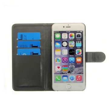 K-S-Trade Handyhülle für Apple iPhone 12 (mini), Schutz Hülle 360° Wallet Case ''live life love'' Tasche Handy