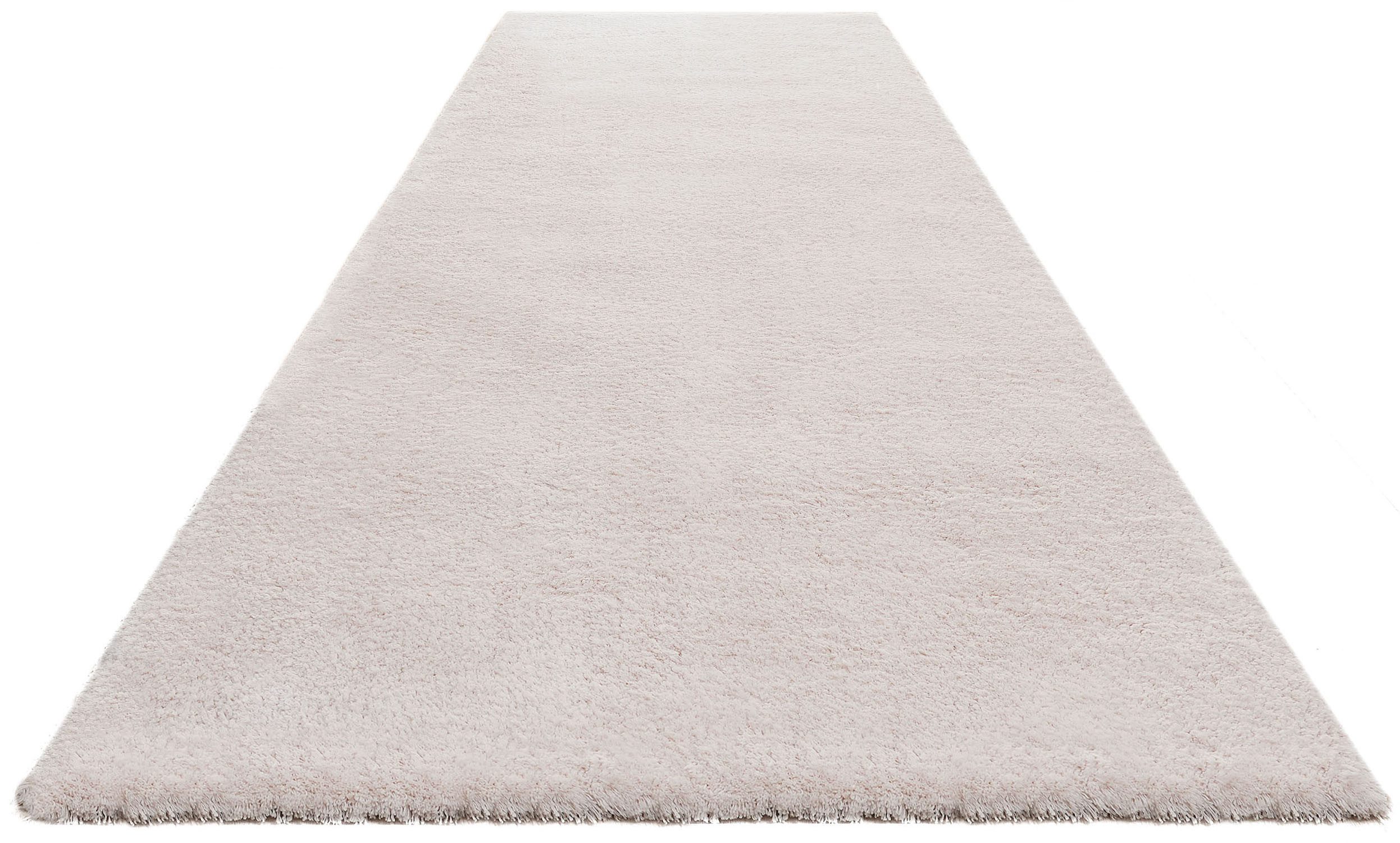 OTTO home Hochflor-Läufer Microfaser Teppich Magong, besonders weich, sehr feiner Flor, rechteckig, Höhe: 30 mm, uni Teppiche, Wohnzimmer, Schlafzimmer, Kinderzimmer, Flur, Brücke