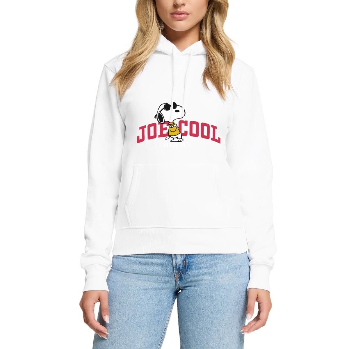 Spreadshirt Hoodie Peanuts Snoopy Joe Cool Sonnenbrille Damen Premium Hoodie (1-tlg)