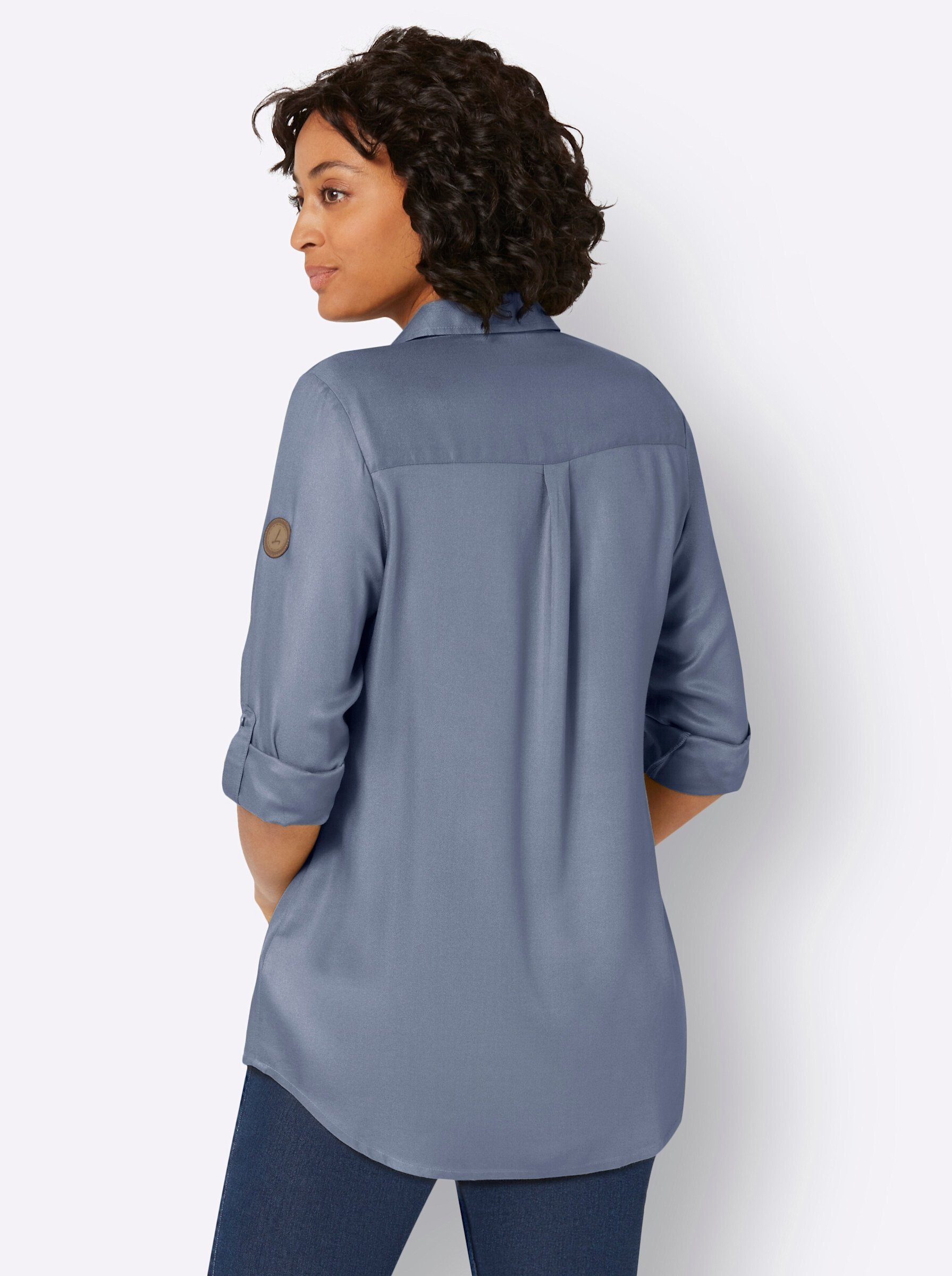 WITT Klassische WEIDEN Bluse taubenblau