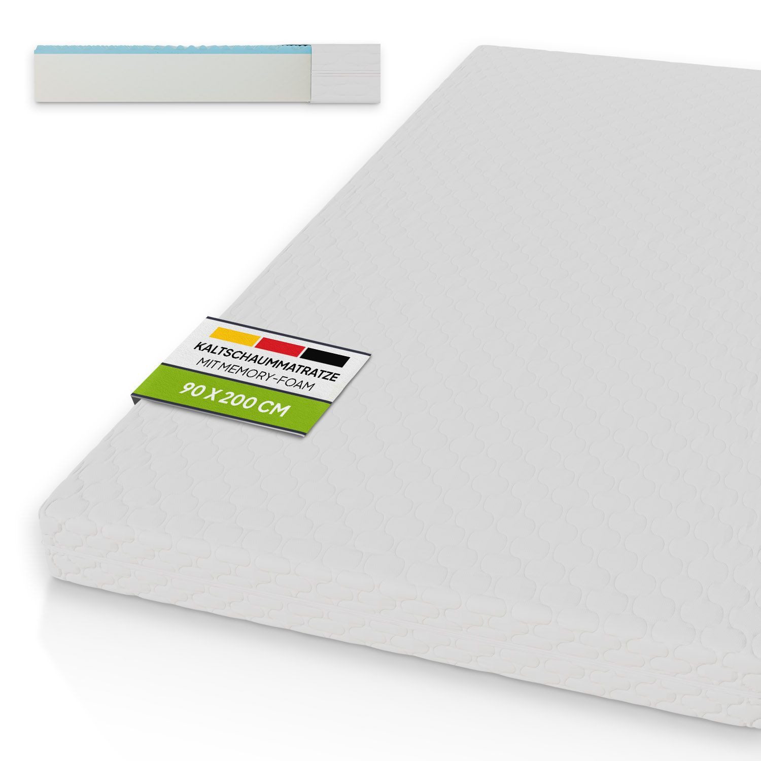 Kaltschaummatratze, Juskys, 16 cm hoch, Gute Luftzirkulation, optimaler Sch günstig online kaufen