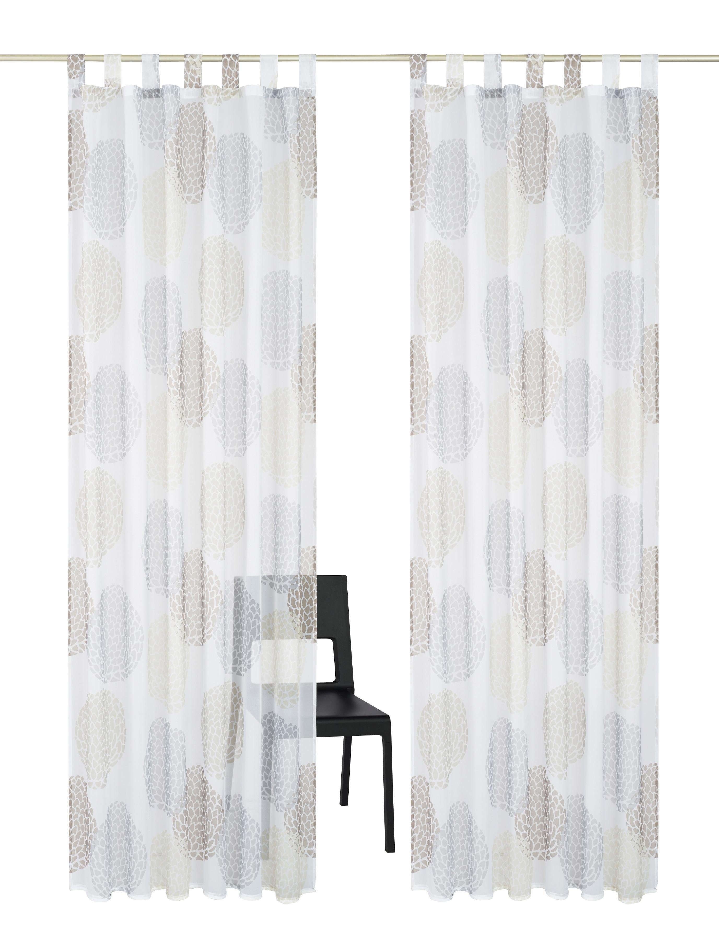 my home Gardine Belem (2 St), Schlaufen, transparent, Polyester, transparen günstig online kaufen