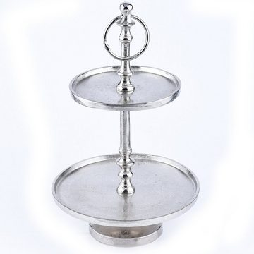 Marrakesch Orient & Mediterran Interior Etagere Etagen Etagere aus Aluminium Annika, Cupcake Ständer modern Tischdeko, Handarbeit