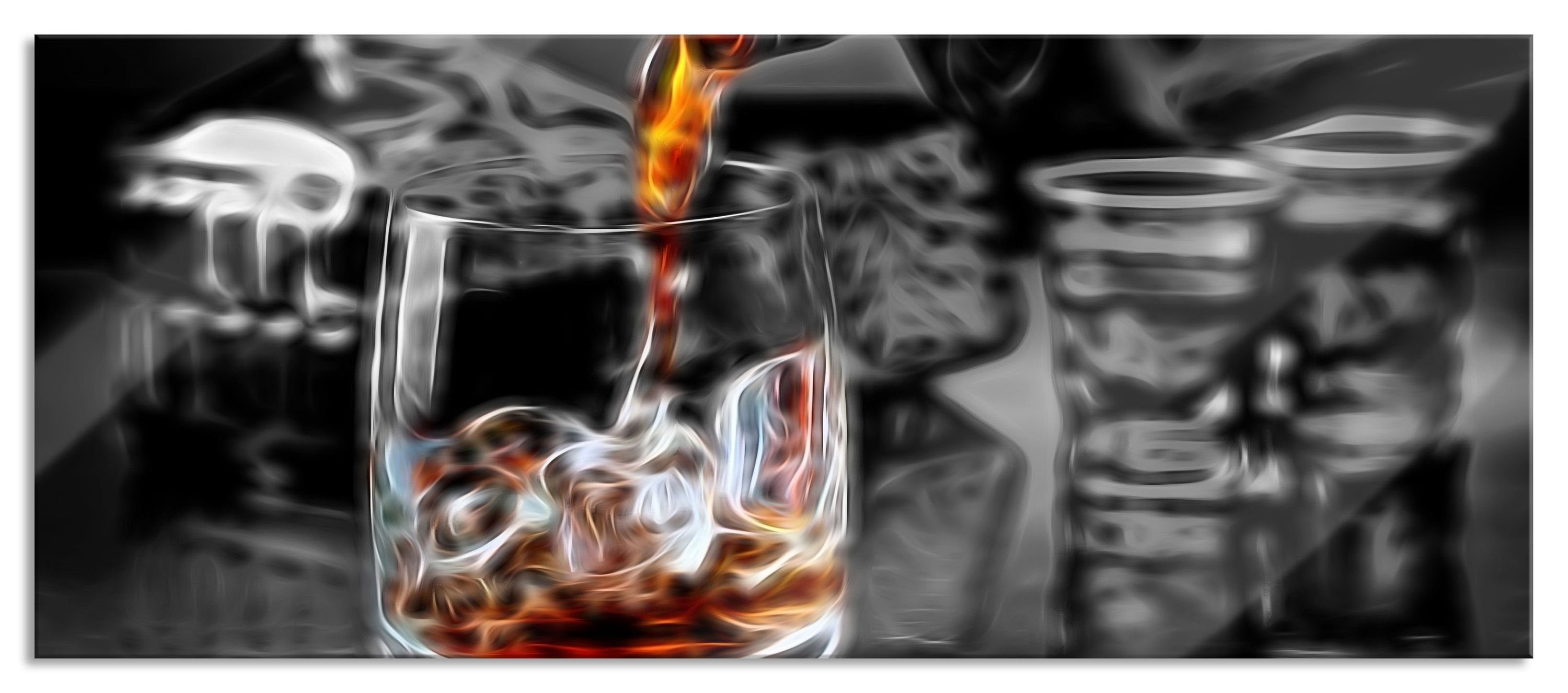 Glasbild Whiskey im Whiskeyglas