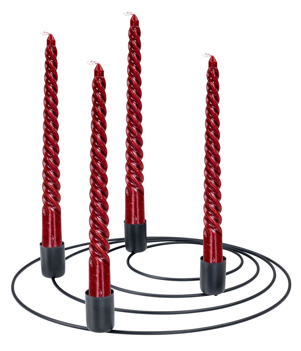 Levandeo® Tafelkerze, 6er Set Rote Kerzen Gedreht H20cm Stabkerzen Tafelker günstig online kaufen