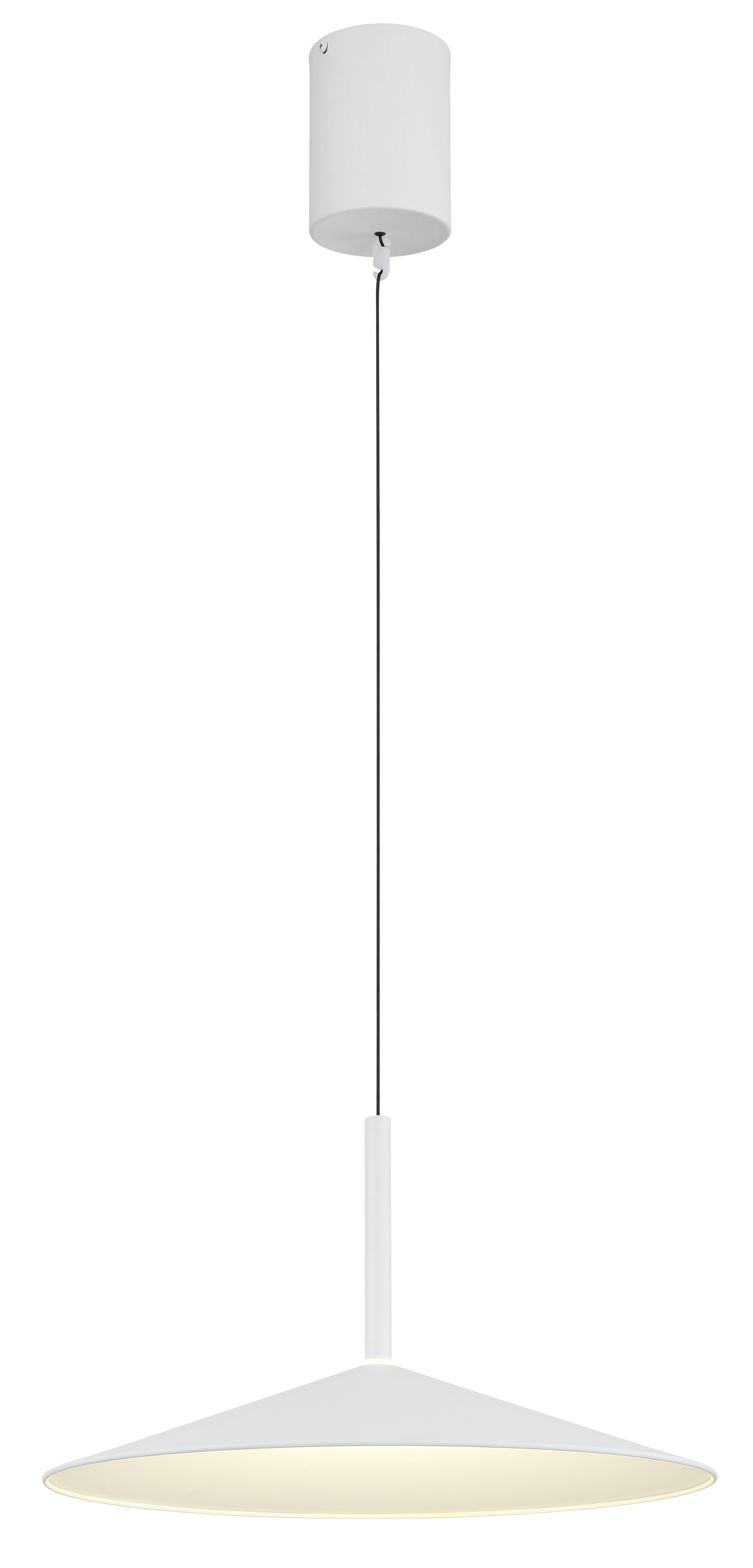 GLOBO LIGHTING Hängeleuchte LAMPONE, LED fest integriert, Warmweiß, Hängeleuchte, Opalglas, Soft-Lift, LED 18W