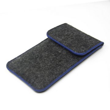 K-S-Trade Handyhülle für Apple iPhone 14 Plus, Handy-Hülle Schutz-Hülle Filztasche Pouch Tasche Case Sleeve