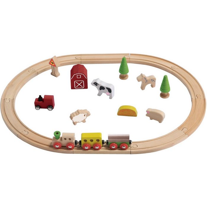 EverEarth® Spielzeug-Eisenbahn Bauernhof FSC®- schützt Wald - weltweit
