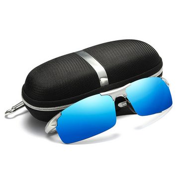 Fivejoy Sonnenbrille Polarisiert Verspiegelt Retro Fahren Fahrerbrille UV400 Schutz (1-St)