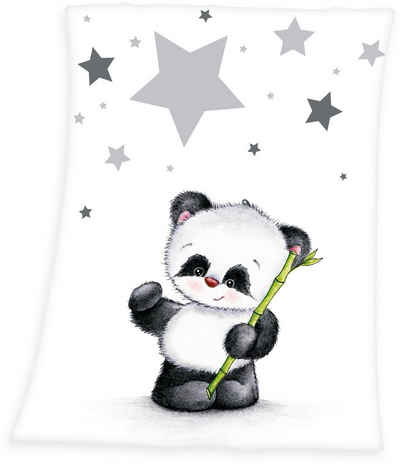Babydecke Fynn Panda, Baby Best, mit Panda-Motiv, Kuscheldecke