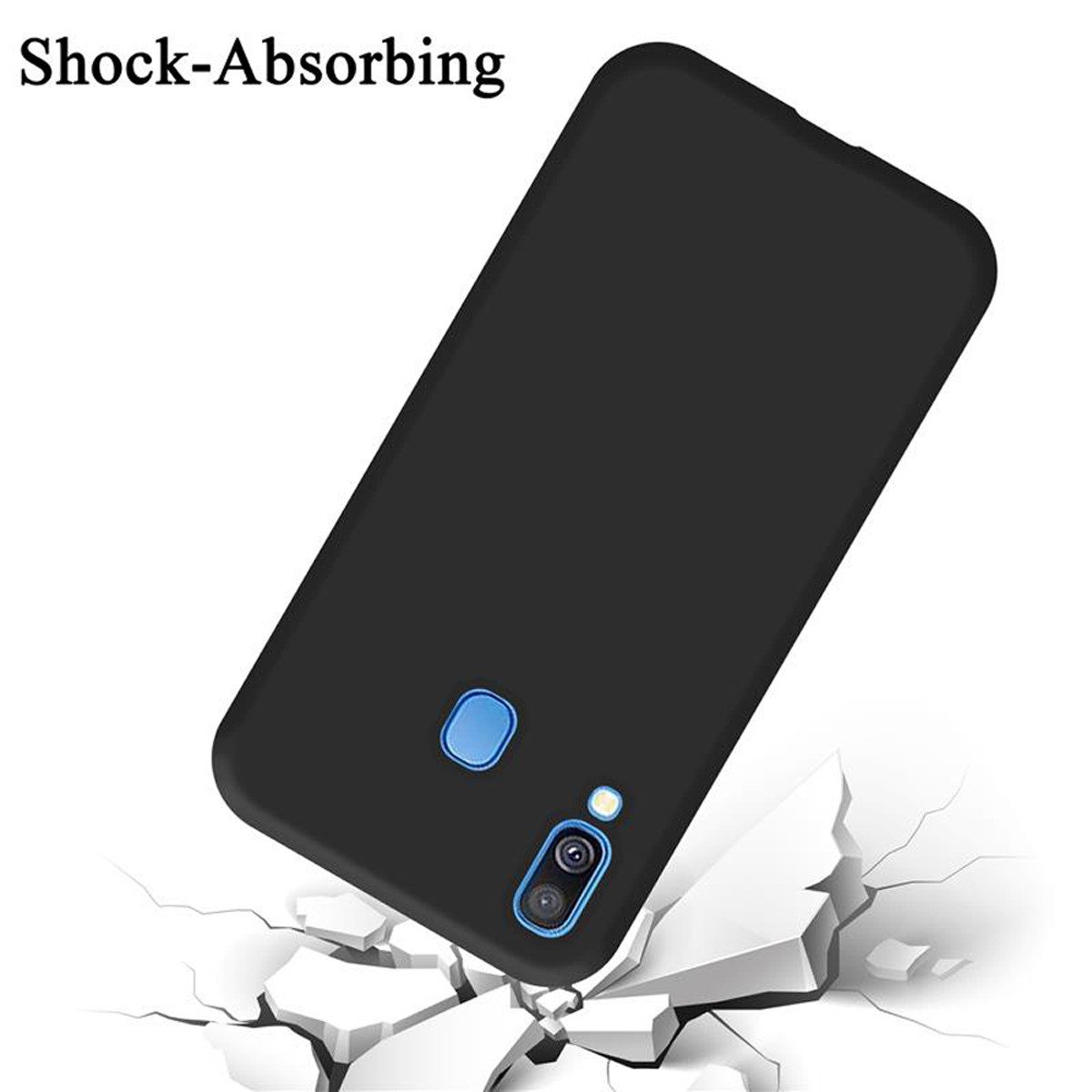 Cadorabo Handyhülle für Samsung Galaxy A40 Hülle Samsung Galaxy A40, Flexible Hülle TPU Silikon Schutzhülle Back Cover Case